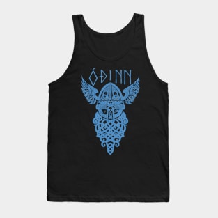 Odin Norse Pagan God Viking Mythology Allfather Blue Tank Top